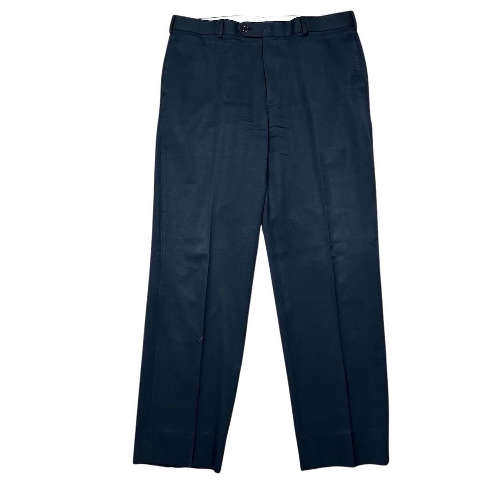 Brooks Brothers Men's Navy Blue Madison 1818 Wool Dress Pants 36x32 Formal